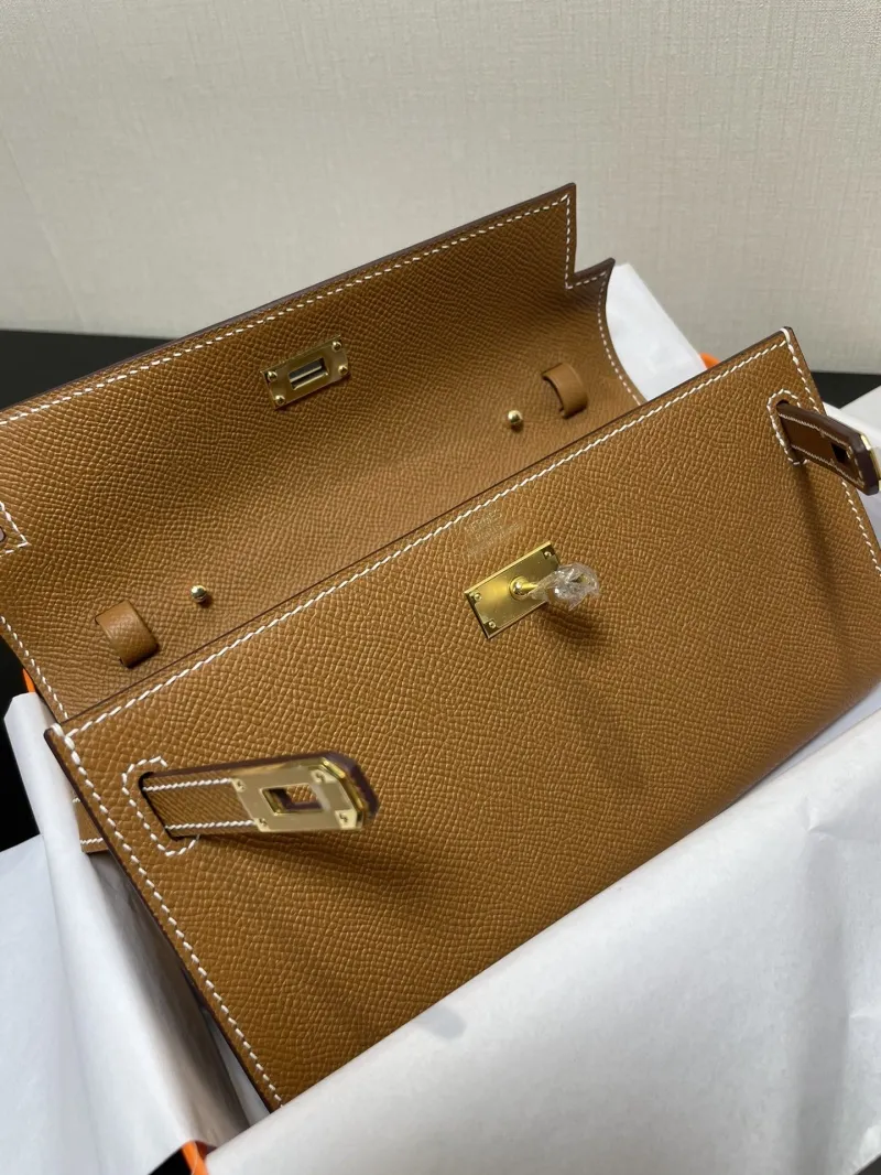 Hermes Brown Kelly Long Wallet - Image 4