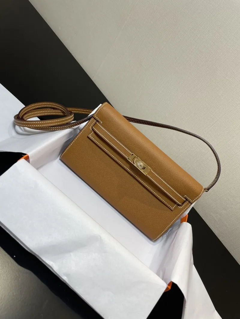 Hermes Brown Kelly Long Wallet - Image 7