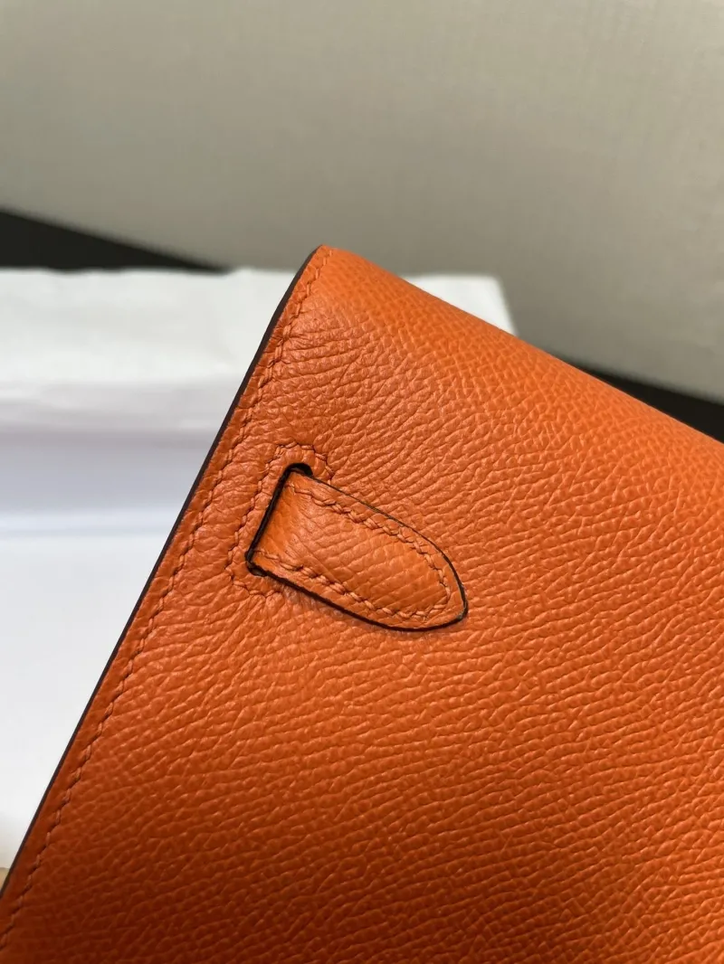 Hermes Orange Kelly WOC Bag - Image 3