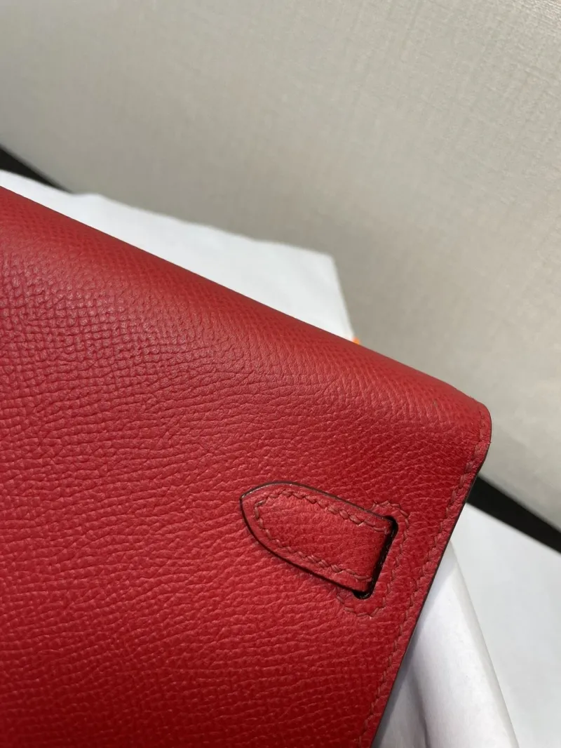 Hermes Red Kelly WOC Wallet - Image 3