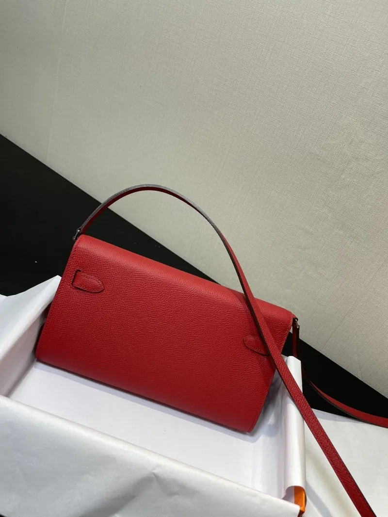 Hermes Red Kelly WOC Leather Wallet - Image 8