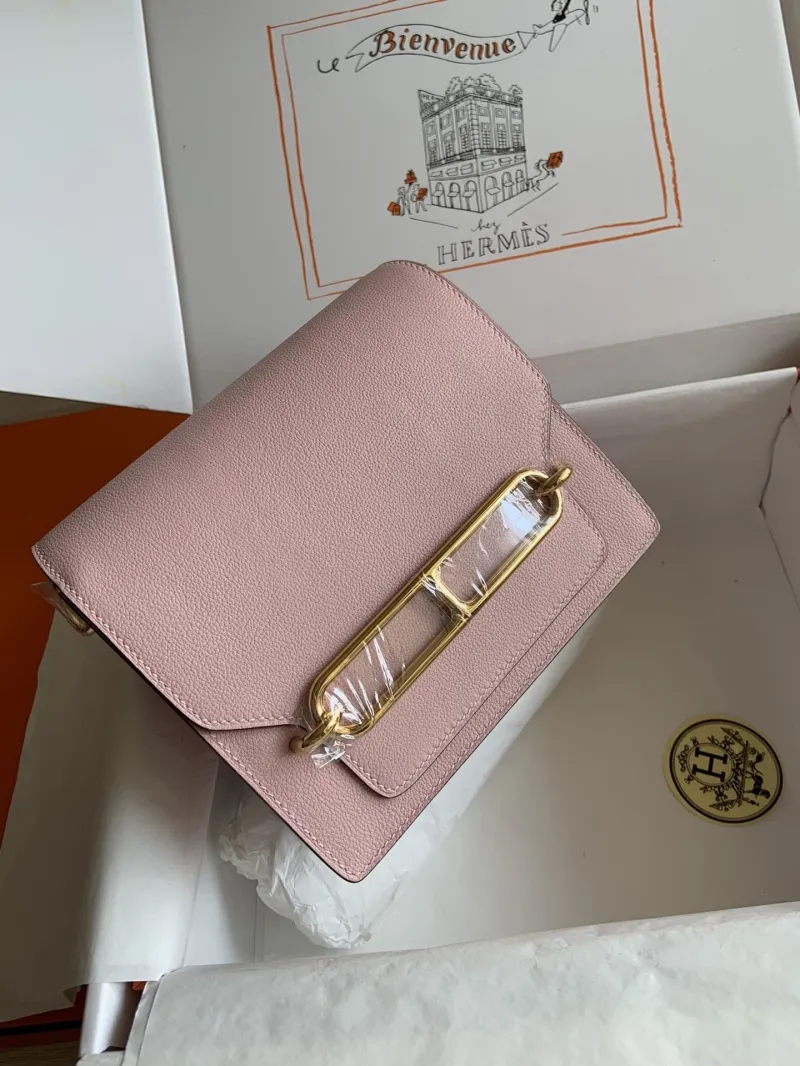 Hermes Pink Roulis Bag Size 33 - Image 9