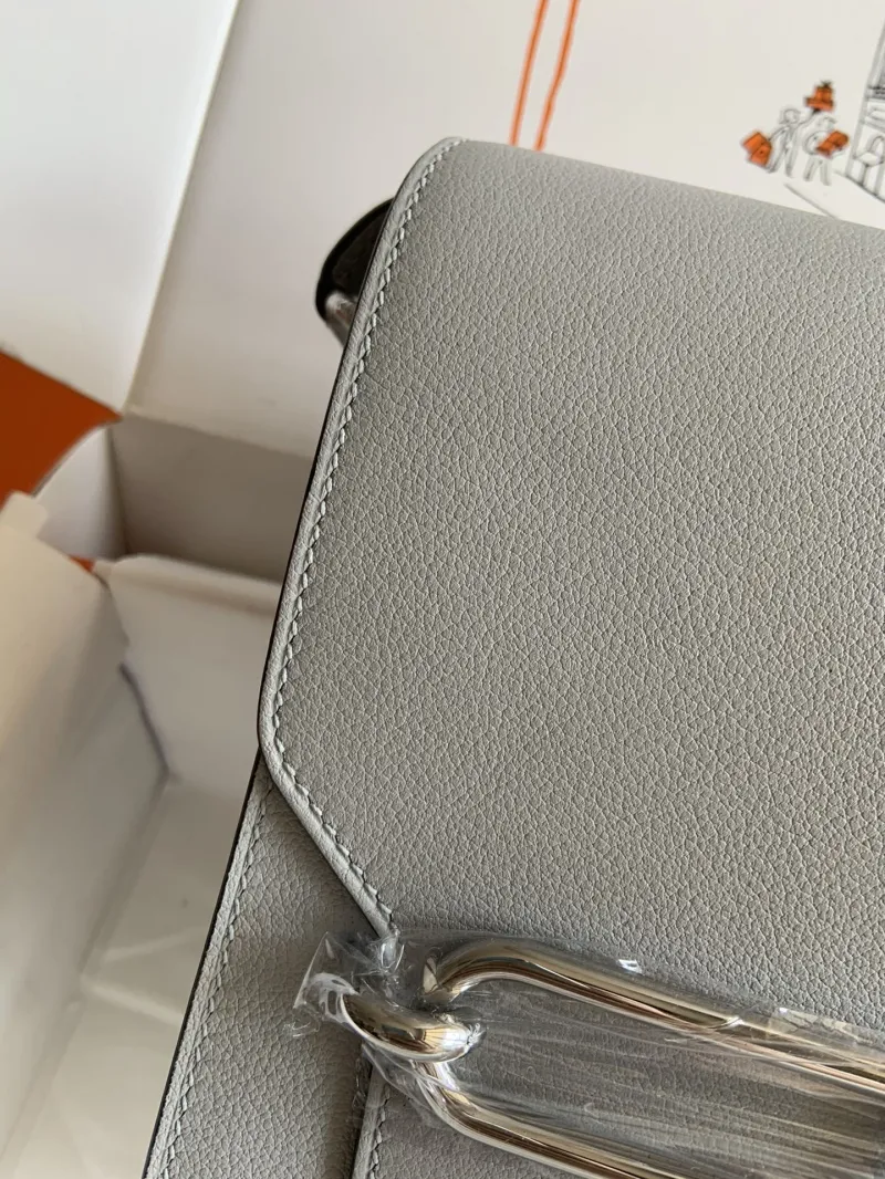 Hermes Gray Roulis Crossbody Bag 34 - Image 5