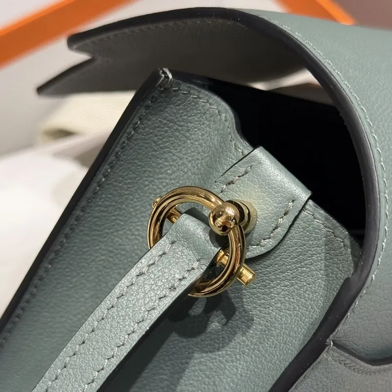 Hermes Roulis Gray Crossbody Bag - Image 5