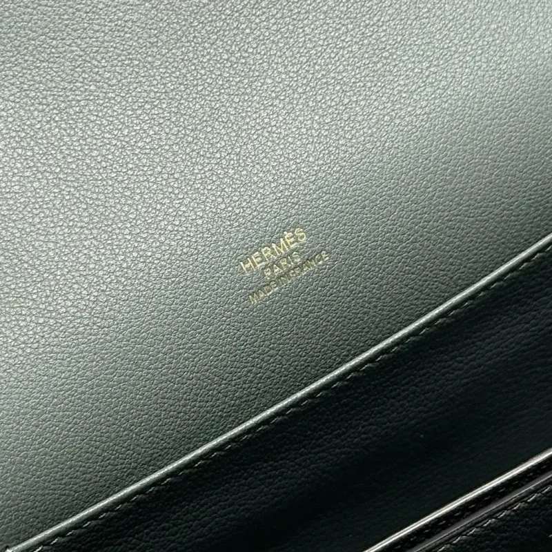 Hermes Roulis Gray Crossbody Bag - Image 9