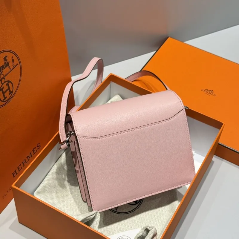 Alternative view of Hermes Pink Roulis Crossbody Bag