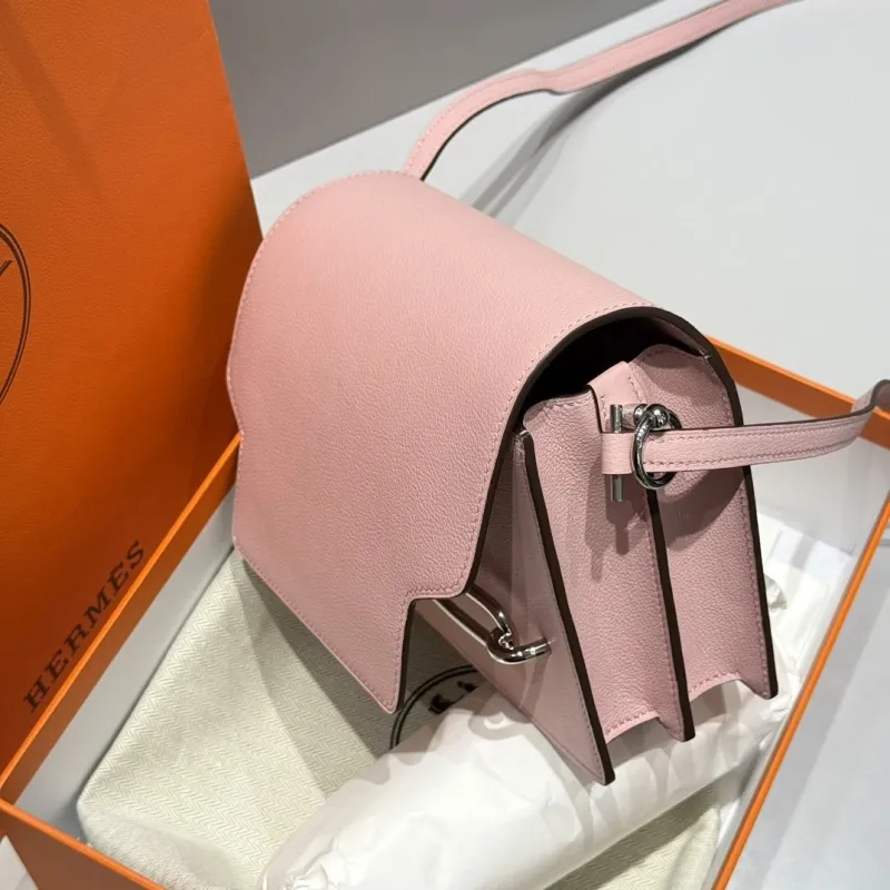 Hermes Pink Roulis Crossbody Bag - Image 3