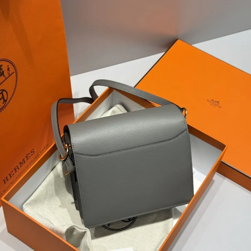 Alternative view of Hermes Gray Roulis Crossbody Bag 44