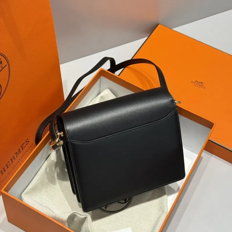 Alternative view of Hermes Black Roulis Crossbody Bag 49