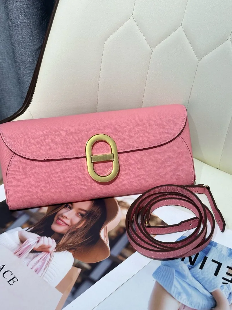 Hermes Pink Roulis Shoulder Bag 51