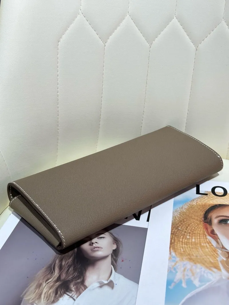 Hermes Taupe Roulis Crossbody Clutch Bag 55 - Image 3