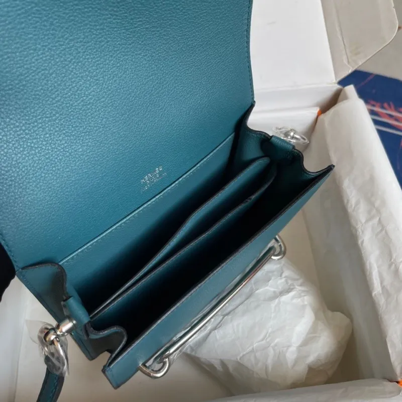 Hermes Teal Roulis Bag 60 - Image 4
