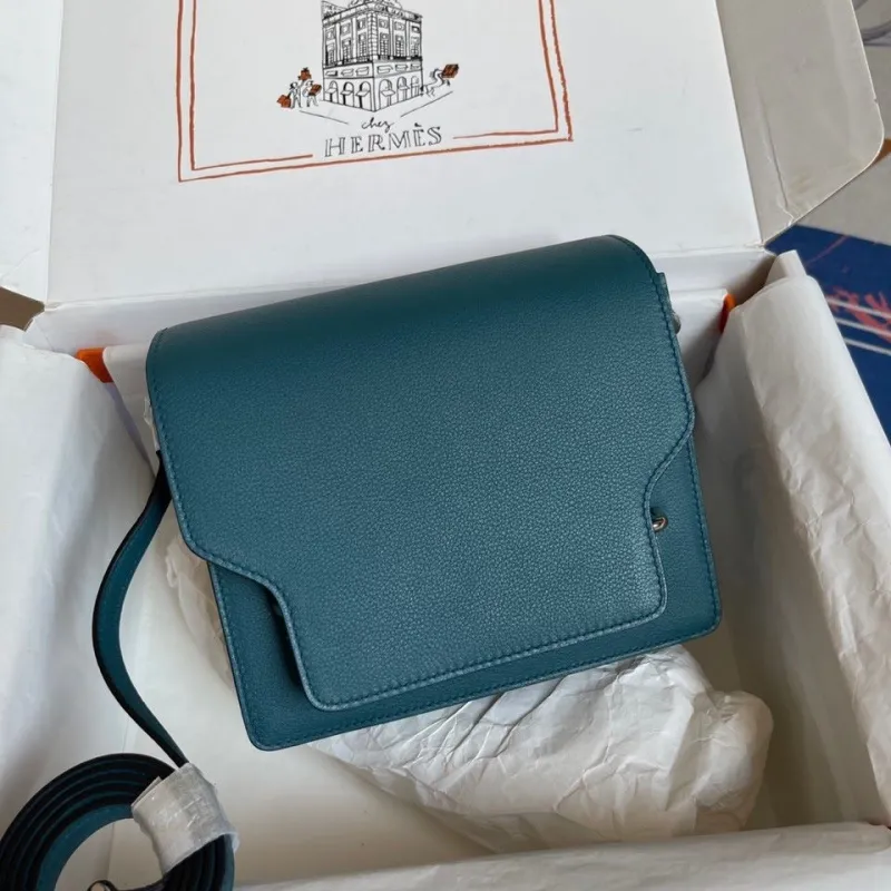 Hermes Teal Roulis Bag 60 - Image 7