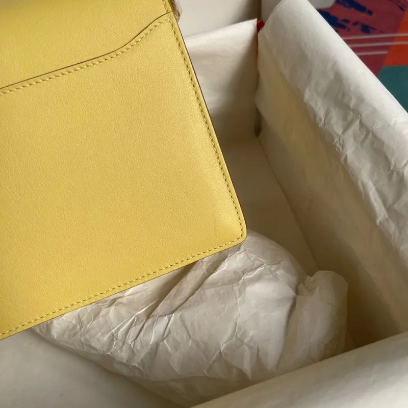 Hermes Yellow Roulis Crossbody Bag - Image 5