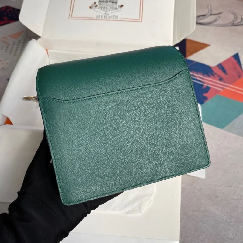 Alternative view of Hermes Green Roulis Leather Bag