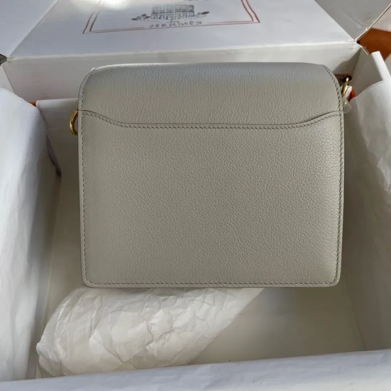 Hermes Roulis Light Gray Crossbody Bag - Image 3