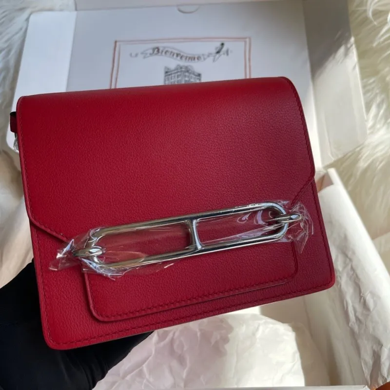 Hermes Red Roulis Bag 97
