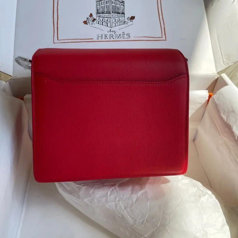 Hermes Red Roulis Bag 97 - Image 3