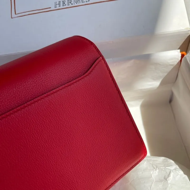 Hermes Red Roulis Bag 97 - Image 5