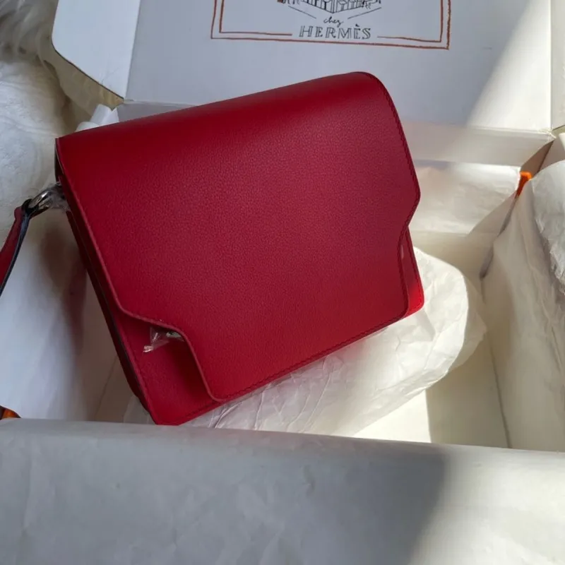 Hermes Red Roulis Bag 97 - Image 7