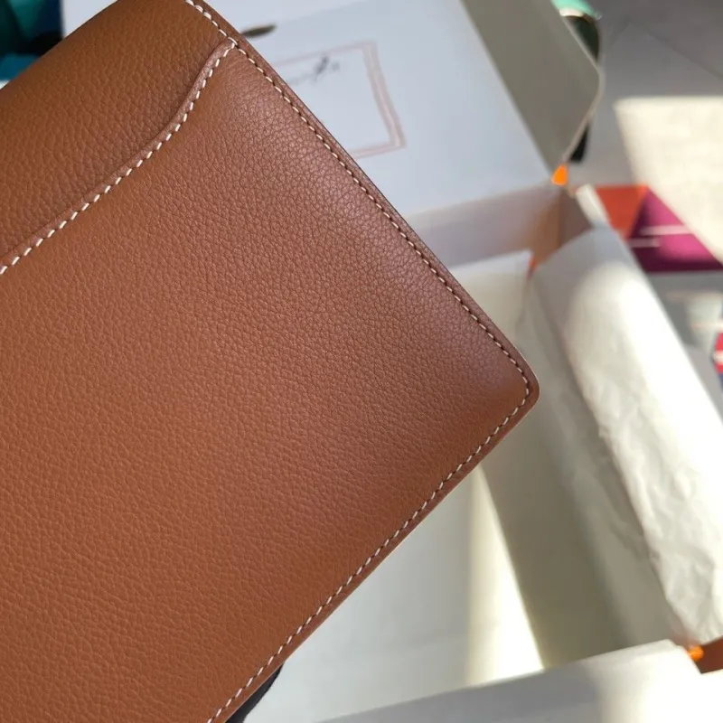 Hermes Brown Leather Roulis Shoulder Bag - Image 5