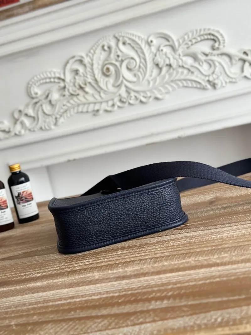 Hermes Navy Crossbody Satchel Bag 34 - Image 5