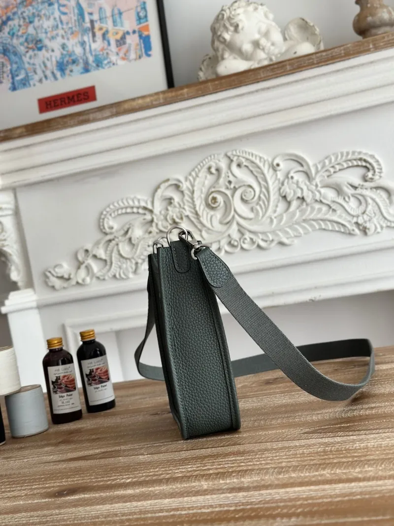 Alternative view of Hermes Dark Green Crossbody Satchel Bag 35