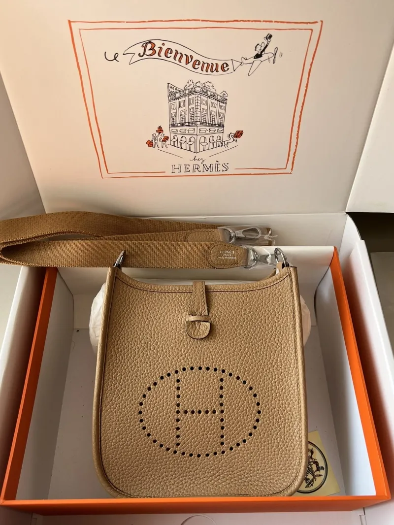 Hermes Tan Leather Crossbody Bag 61