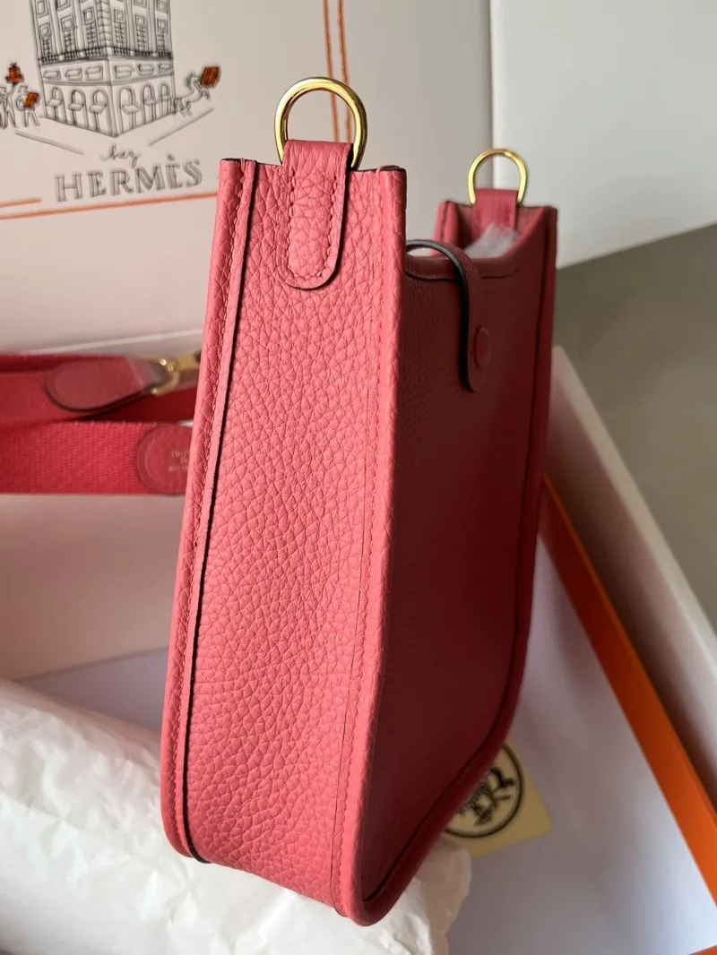 Hermes Pink Crossbody Satchel Bag 68 - Image 3