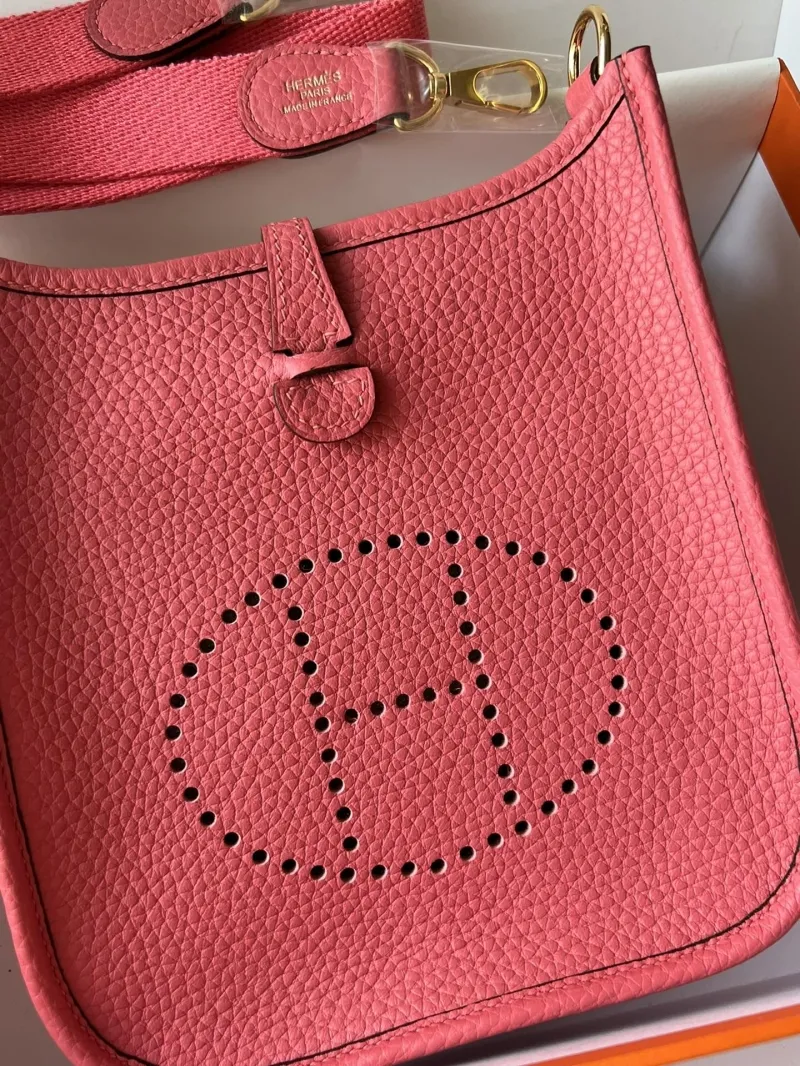Hermes Pink Crossbody Satchel Bag 68 - Image 4