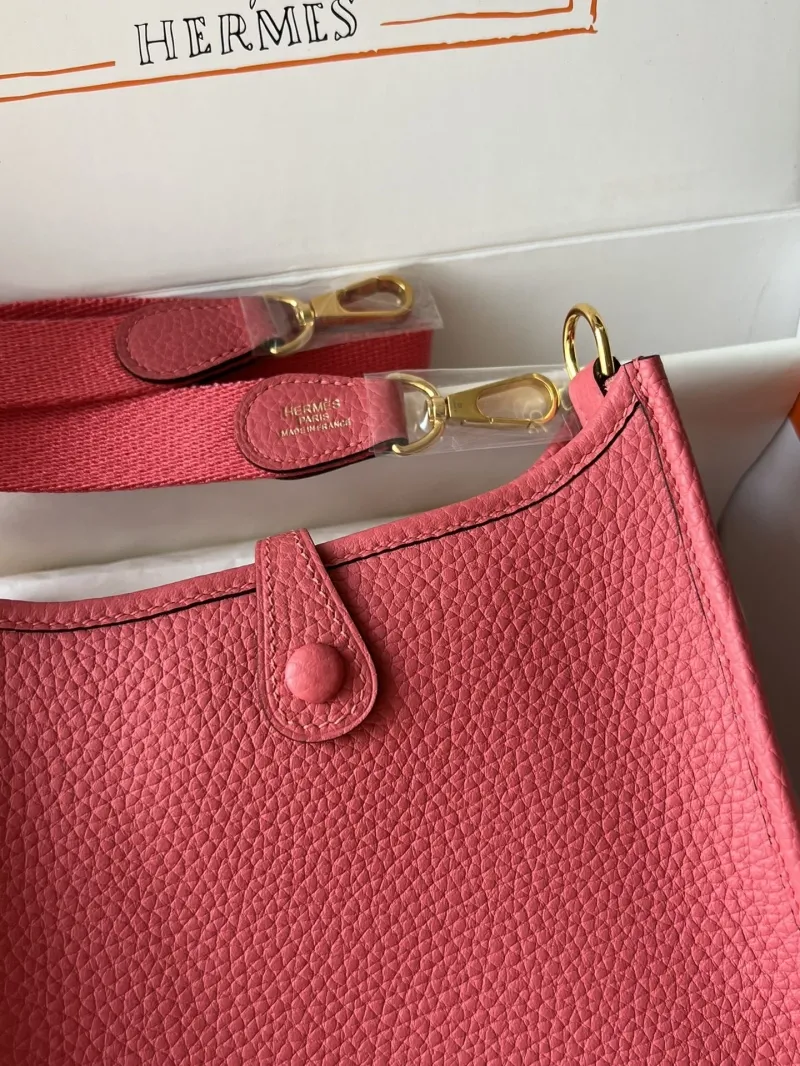 Hermes Pink Crossbody Satchel Bag 68 - Image 6