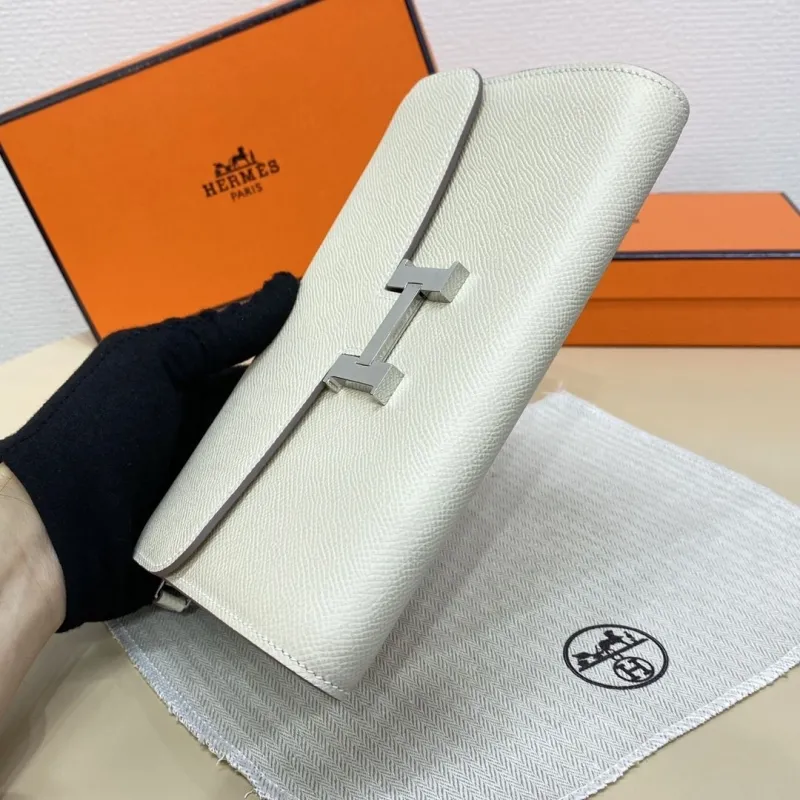 Hermes Cream Leather Satchel Bag 111 - Image 4