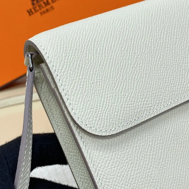 Hermes Cream Leather Satchel Bag 111 - Image 6