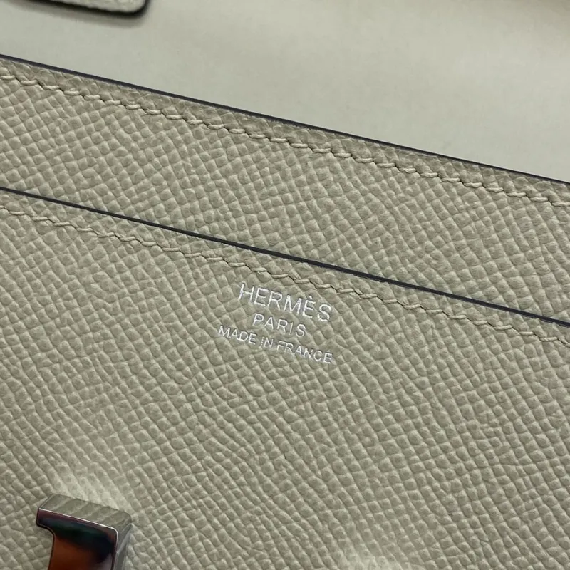 Hermes Beige Leather Satchel Crossbody Bag - Image 9
