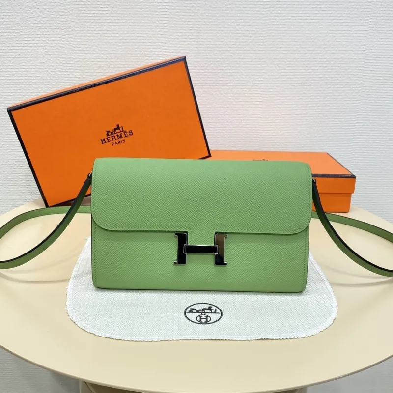 Hermes Light Green Crossbody Bag