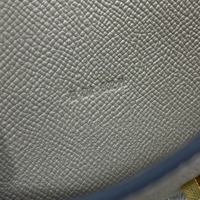 Alternative view of Hermes Gray Leather Crossbody Satchel Bag B DJ 032 H
