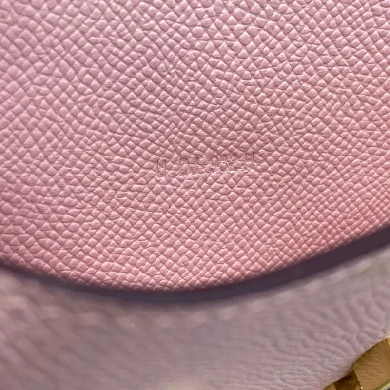 Alternative view of Hermes Pink Leather Crossbody Satchel Bag 127