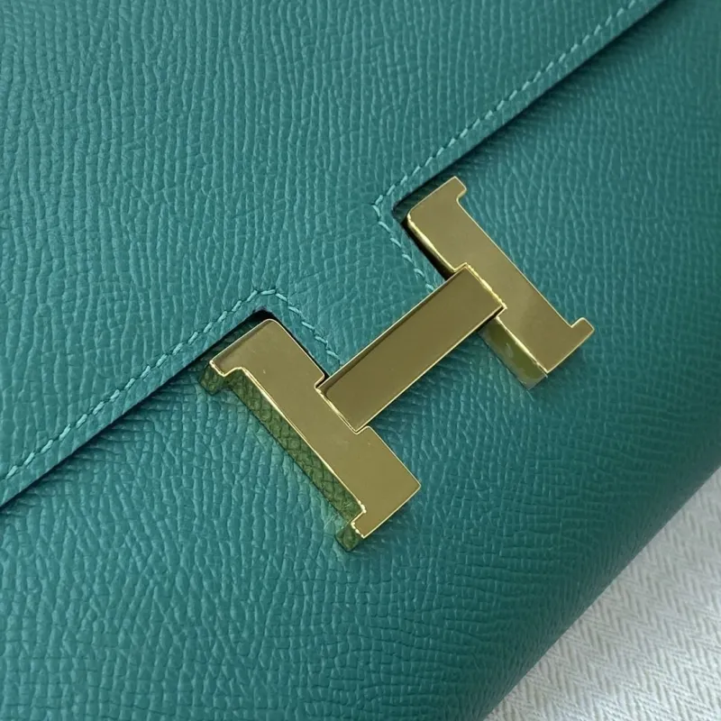 Hermes Green Crossbody Satchel Bag B DJ 932H - Image 6