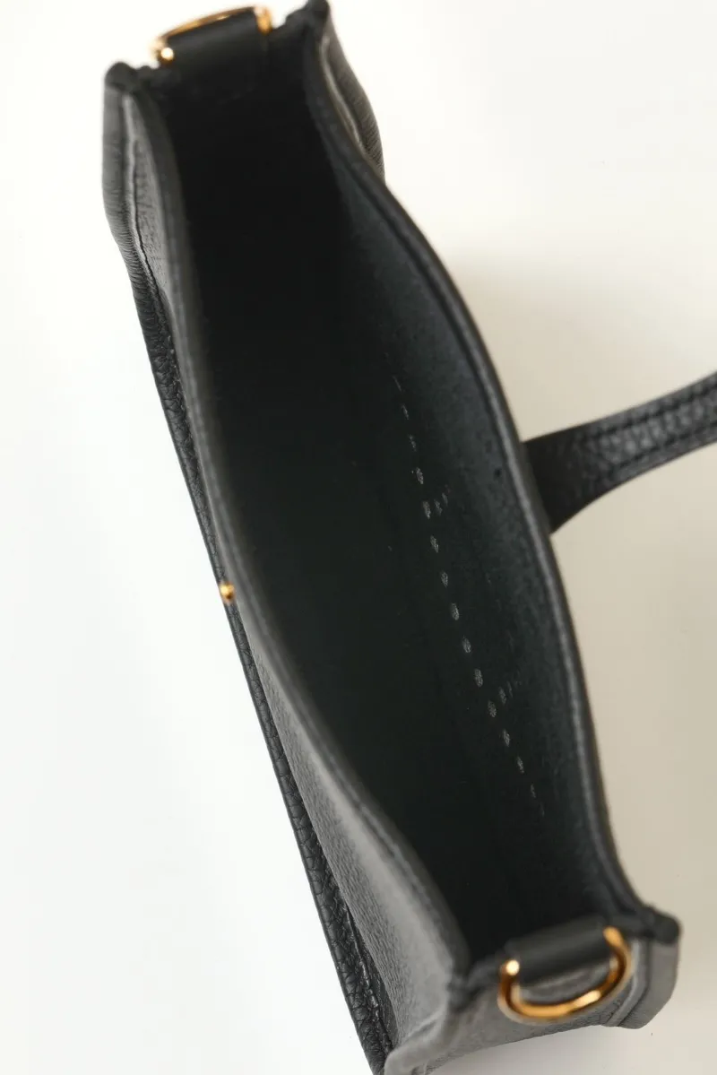 Hermes Black Leather Satchel Bag 136 - Image 5