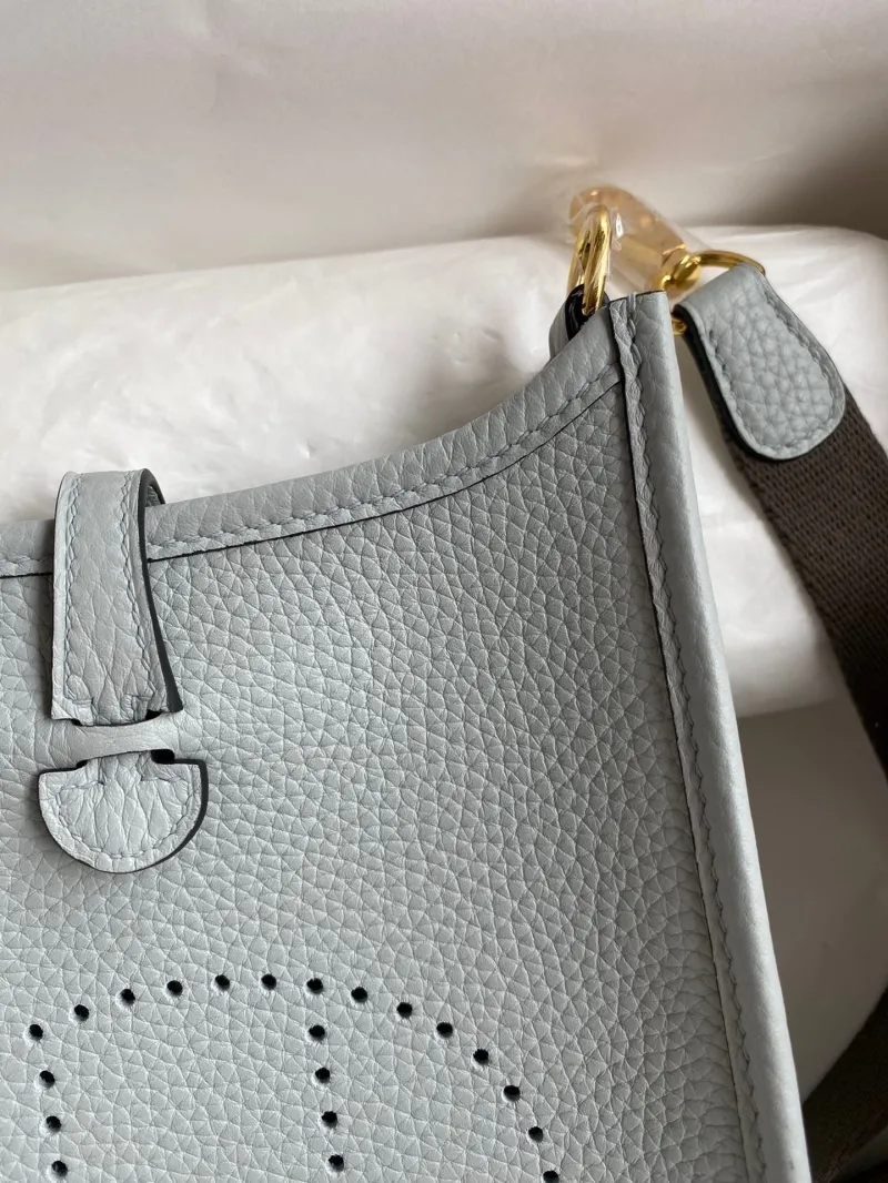 Hermes Light Blue Crossbody Satchel Bag 156 - Image 3