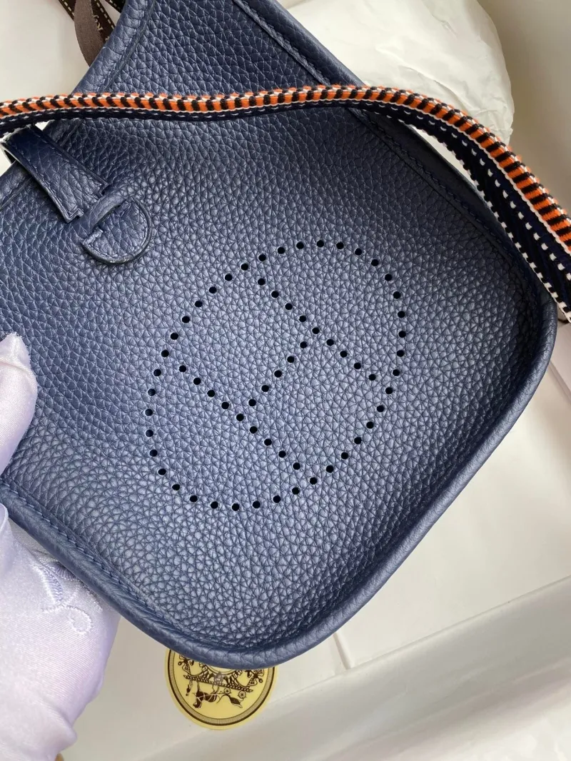Hermes Navy Blue Crossbody Satchel Bag 159 - Image 3