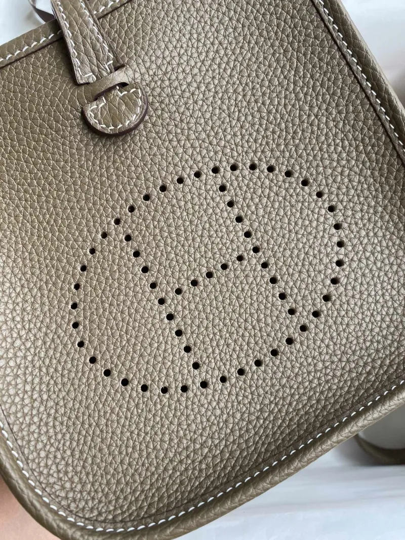Hermes Taupe Crossbody Satchel Bag 164 - Image 3