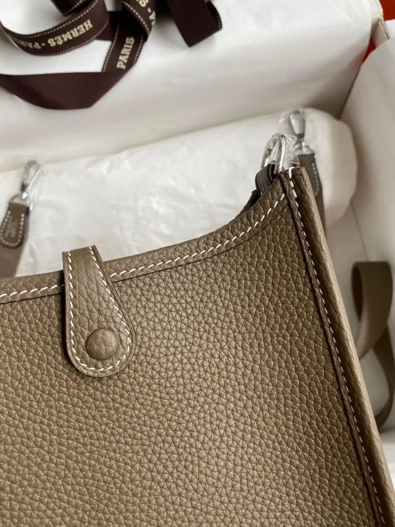 Hermes Taupe Crossbody Satchel Bag 164 - Image 5
