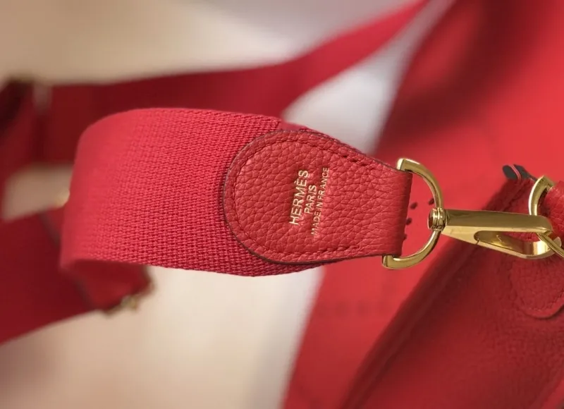 Hermes Red Satchel Bag 172 - Image 5