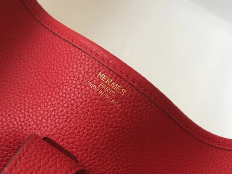 Hermes Red Satchel Bag 172 - Image 6