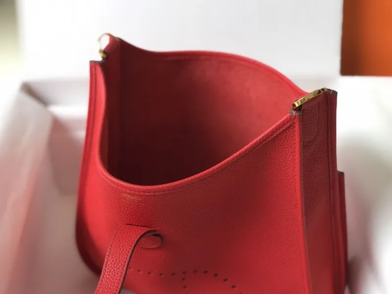 Hermes Red Satchel Bag 172 - Image 7