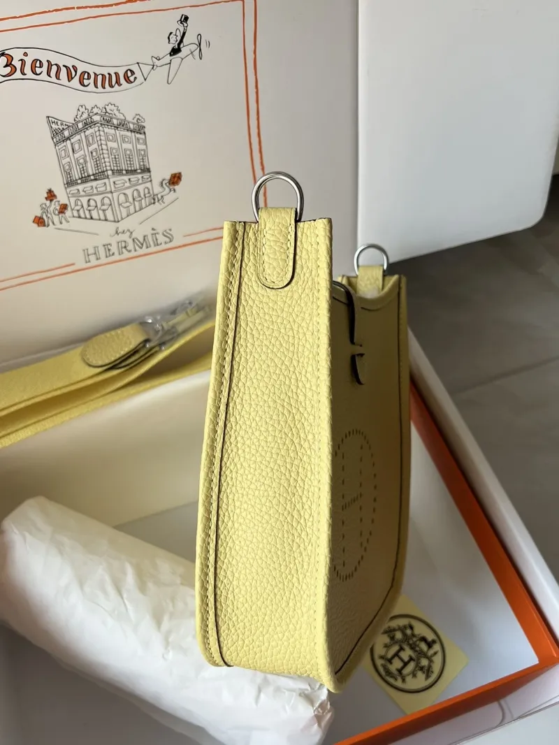 Hermes Pale Yellow Satchel Bag 178