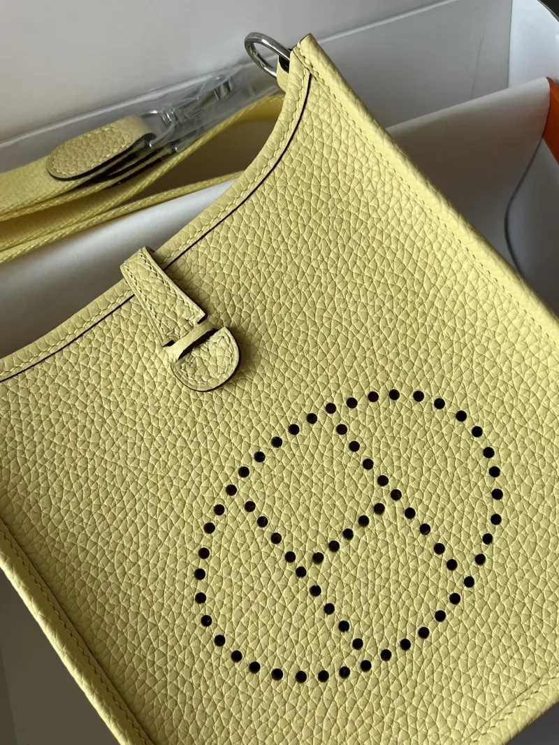 Alternative view of Hermes Pale Yellow Satchel Bag 178
