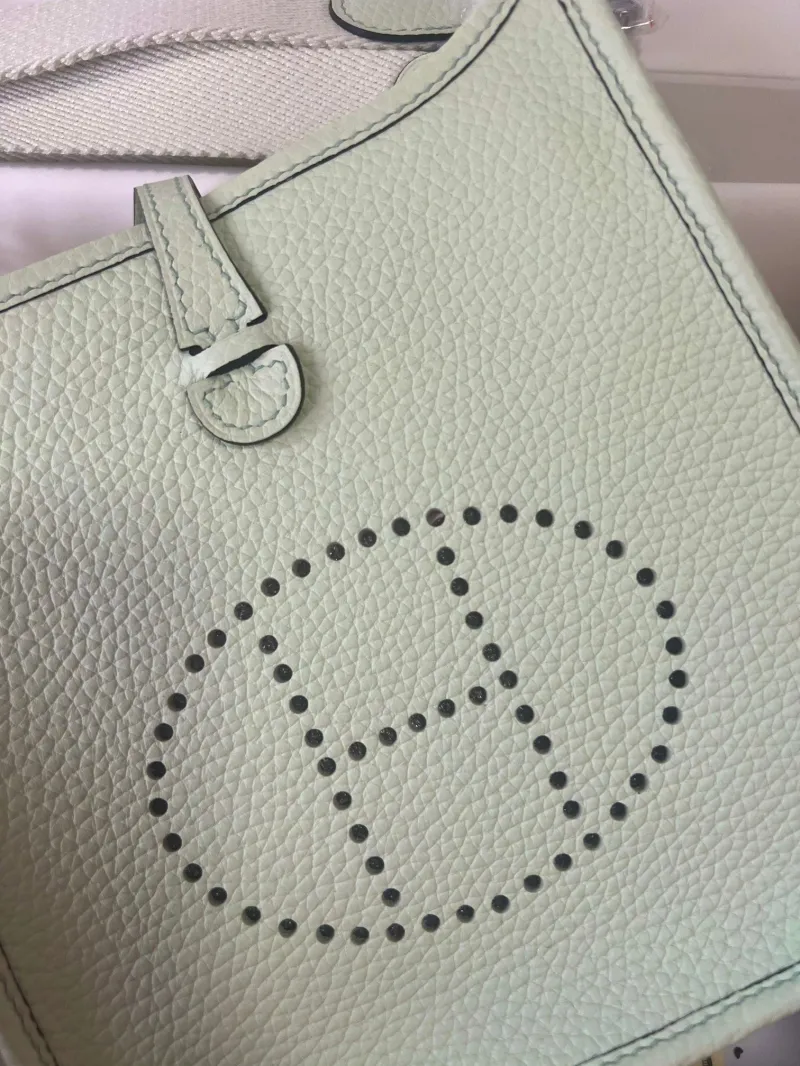 Hermes Mint Green Crossbody Satchel Bag 179 - Image 4