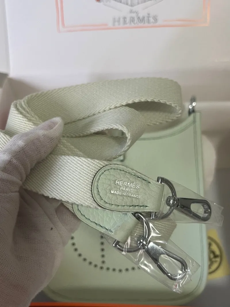 Hermes Mint Green Crossbody Satchel Bag 179 - Image 7